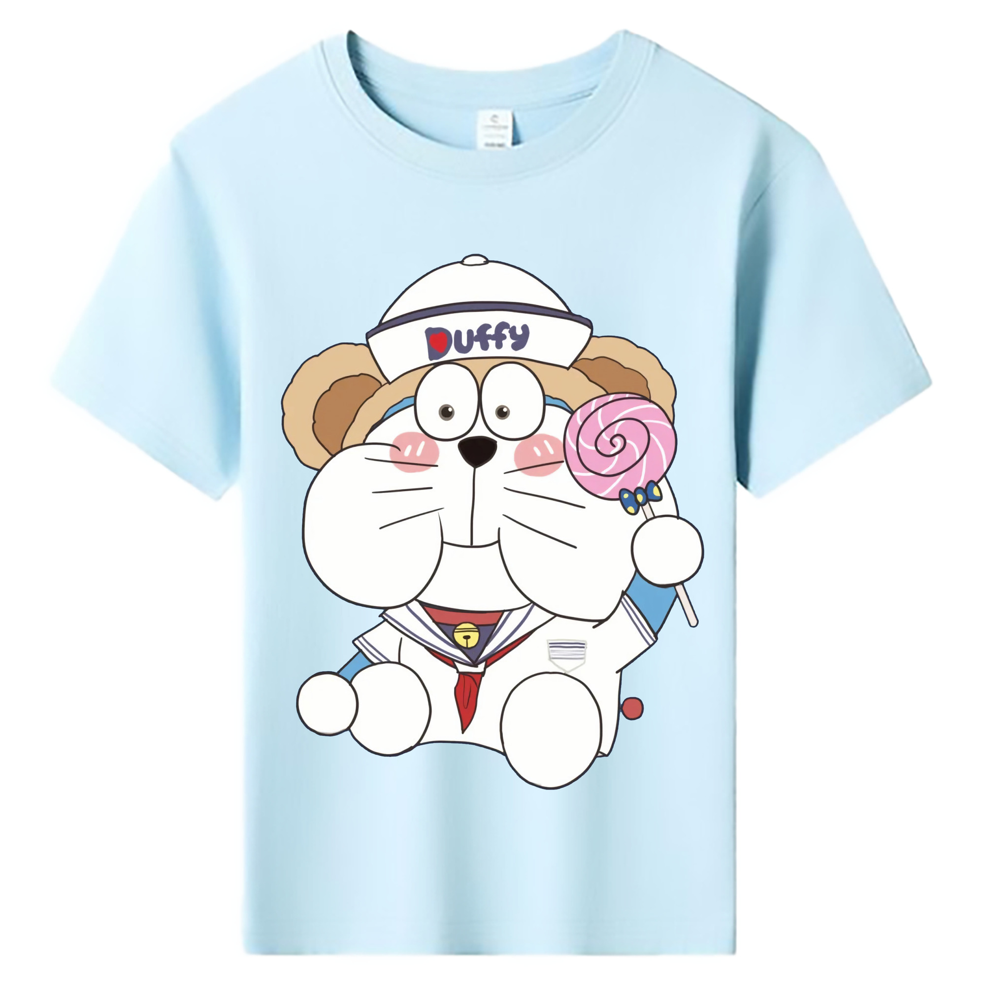 （画像用） ドラえもん Doraemon 綿100％キッズTシャツ（フロントプリント）